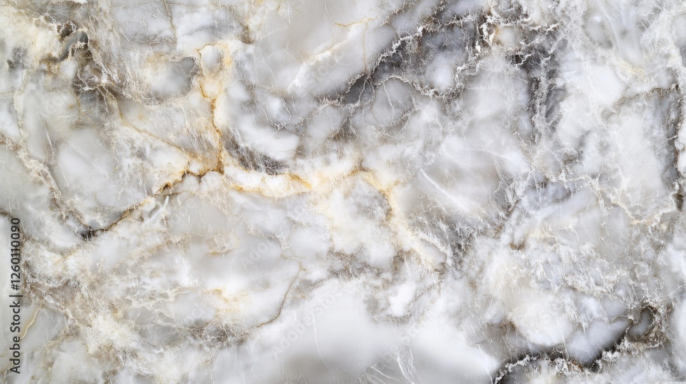 Fototapeta premium Top View of Marble Countertop with Elegant Veining and Luxurious Textures Ideal for Adding Sophistication to Design Projects with Refined and Glamorous Finish