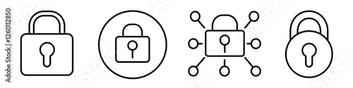 Lock icon. Lock icon set