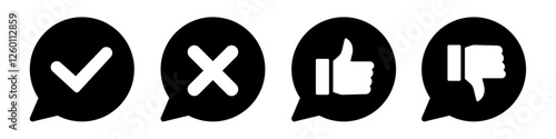 Reaction icon. Review icon set.