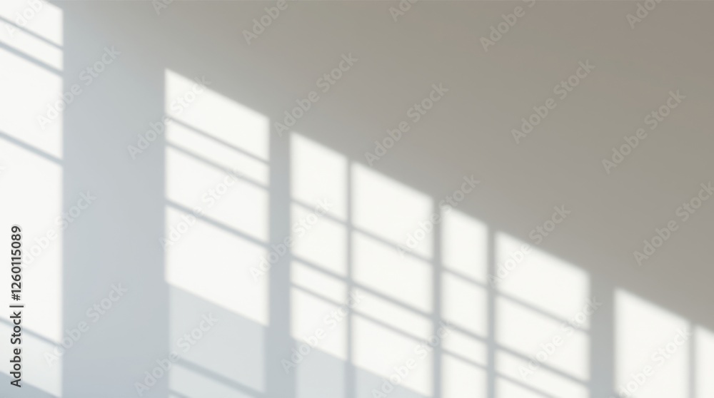 Geometric Shadows on a White Wall Geometric Shadows on a White Wall