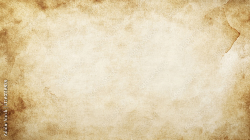 Obraz premium Top-Down Perspective of Blank Parchment with Warm Tones and Delicate Details: Ideal for Historical or Creative Projects with Clean Slate for Text or Graphics