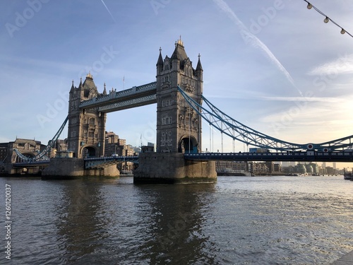 Side View of Tower Bridge – Iconic London Landmark
