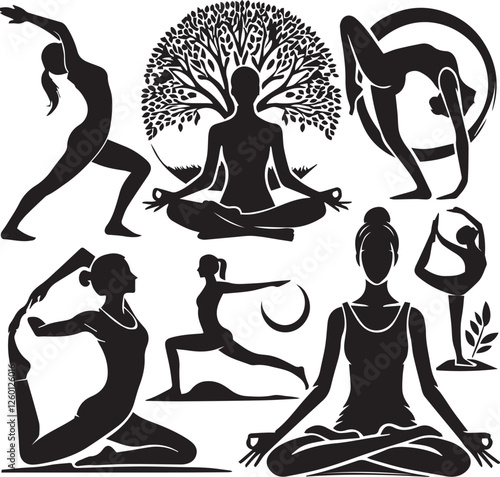 yoga and meditation poses