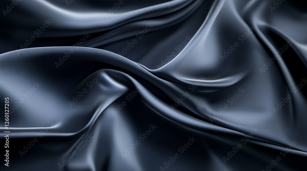 Elegant dark fabric texture featuring smooth, flowing folds. Ideal for backgrounds, wallpapers, or design projects that require a touch of sophistication and luxury. Elegant dark fabric texture featuring smooth, flowing folds. Ideal for backgrounds, wallpapers, or design projects that require a touch of sophistication and luxury.