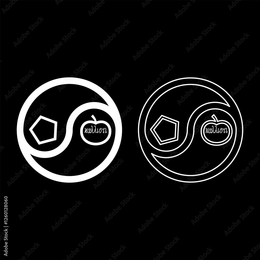 Φωτογραφία Sacred chao Cau chaos discordianism discordia symbol parody of religion set icon