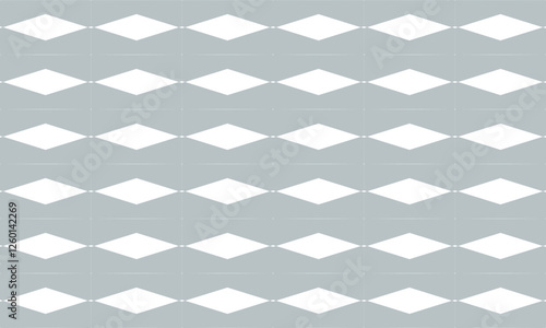 Gray white background, seamless geometric pattern with diamond pattern repeat and seamless replete image design for fabric printing, vintage theme wallpaper 80's year, horizontal row