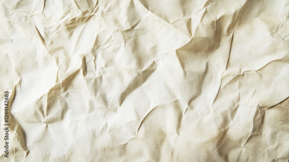 Obraz premium Vintage Parchment Texture with Delicate Folds and Wrinkles: Adding Depth and Character with Muted Tones and Subtle Distressing for Timeless Elegance