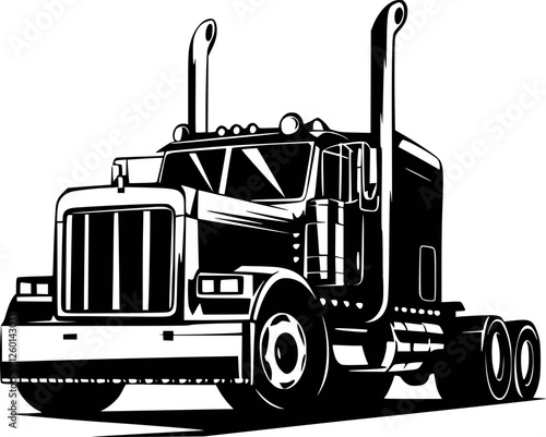 

Semi Truck Duel Big Tractor Trailer Cab Fifth svg files