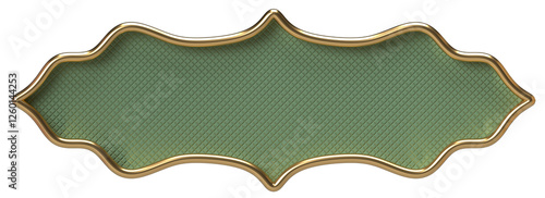 Elegant Gold and Sage Green Textured Banner with Copy Space