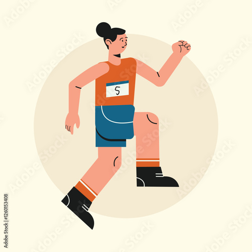 Flat Vector Sport Illustration