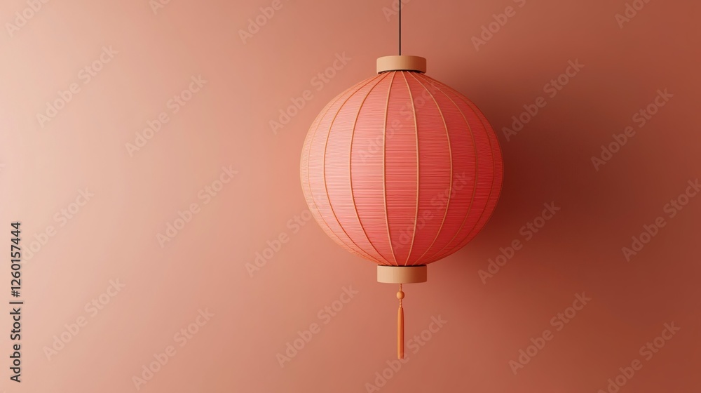 Obraz premium Chinese lanterns on red background