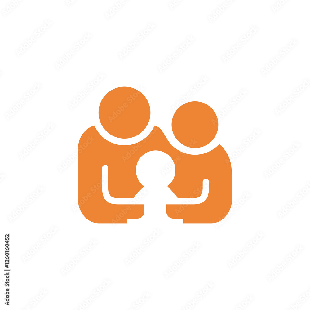 Parenting Child Care Icon Logo design vector template on white background Parenting Child Care Icon Logo design vector template on white background