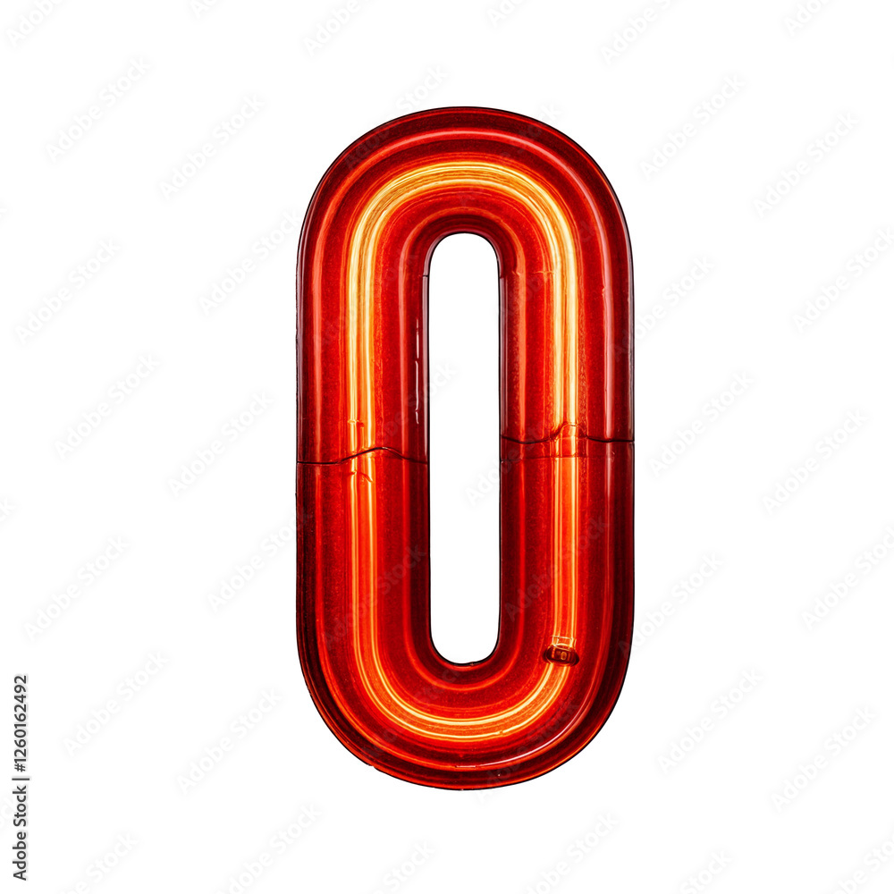Letter O shines in a bold neon sign style—red with glowing yellow-orange tubing. Its bright glow evokes vintage diners, theaters, and storefronts, blending retro charm with modern flair Letter O shines in a bold neon sign style—red with glowing yellow-orange tubing. Its bright glow evokes vintage diners, theaters, and storefronts, blending retro charm with modern flair