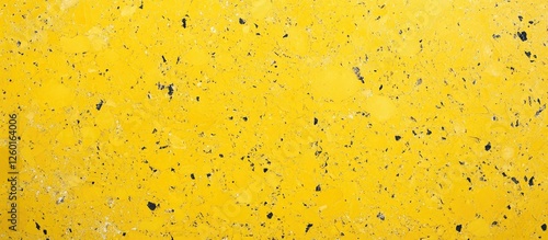 Vibrant yellow textured background with subtle specks of black and gray, ideal for abstract design or artistic applications.