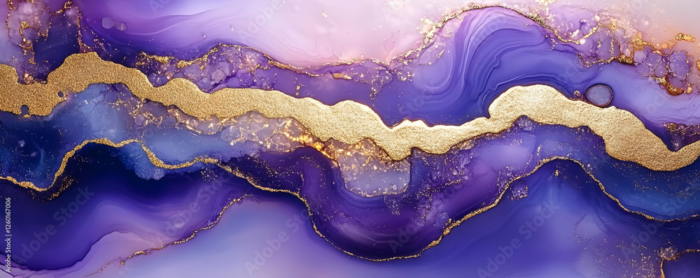 Purple gold abstract art background Purple gold abstract art background