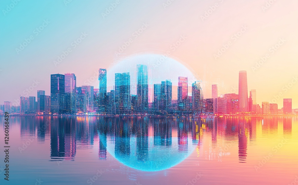 Fototapeta premium City dome shroud