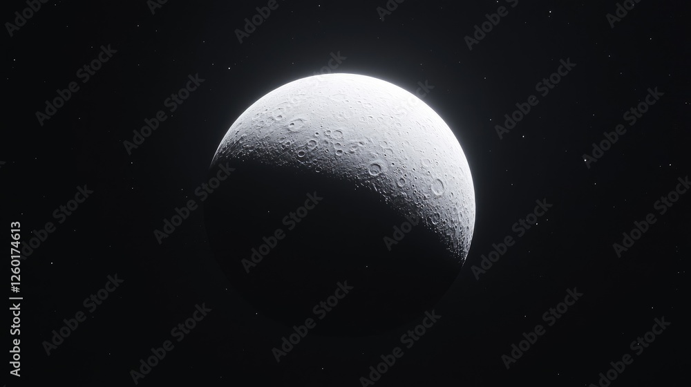 Moon, space, craters, dark background, cosmic landscape, science fiction Moon, space, craters, dark background, cosmic landscape, science fiction