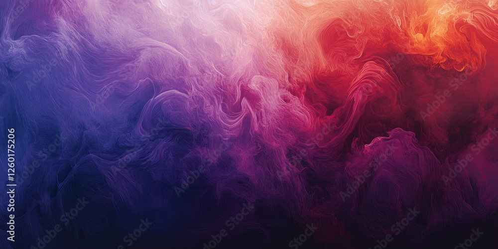 Fototapeta premium A dazzling burst of vivid hues—blues, purples, pinks, and reds—dance dynamically, weaving an abstract tapestry brimming with energy and fluid motion. Textures add depth, inviting the eye to explore ev