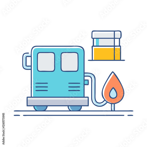 diesel icon, diesel vector illustration-simple illustration of diesel, perfect for diesel logos and icons