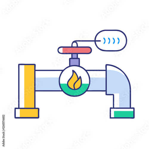 fuel pipeline icon, fuel pipeline vector illustration-simple illustration of fuel pipeline, perfect for fuel pipeline logos and icons