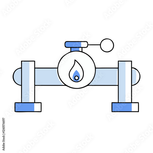 fuel pipeline icon, fuel pipeline vector illustration-simple illustration of fuel pipeline, perfect for fuel pipeline logos and icons