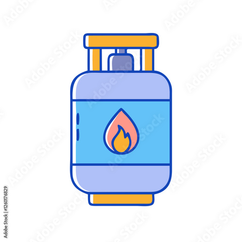 gas cylinder icon, gas cylinder vector illustration-simple illustration of gas cylinder, perfect for gas cylinder logos and icons