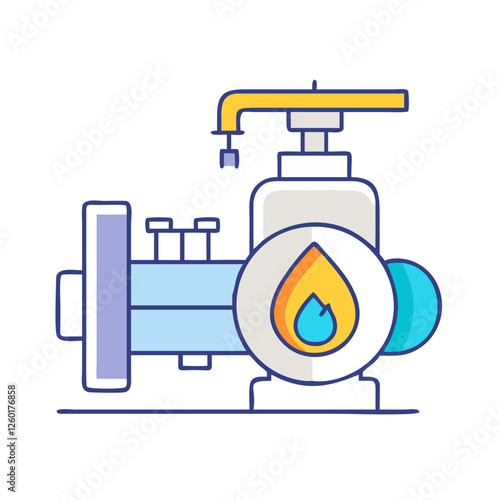 gas export icon, gas export vector illustration-simple illustration of gas export, perfect for gas export logos and icons