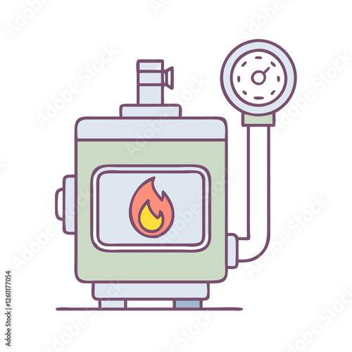 gas meter icon, gas meter vector illustration-simple illustration of gas meter, perfect for gas meter logos and icons