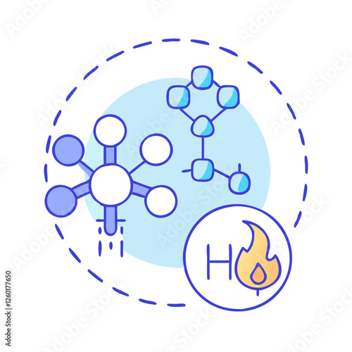 methane icon, methane vector illustration-simple illustration of methane, perfect for methane logos and icons