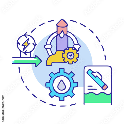 midstream operations icon, midstream operations vector illustration-simple illustration of midstream operations, perfect for midstream operations logos and icons