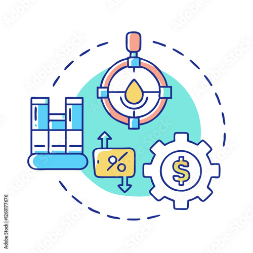 midstream operations icon, midstream operations vector illustration-simple illustration of midstream operations, perfect for midstream operations logos and icons