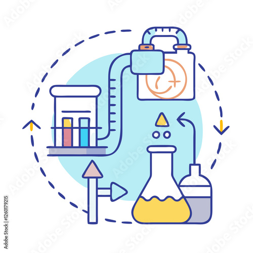 refining process icon, refining process vector illustration-simple illustration of refining process, perfect for refining process logos and icons