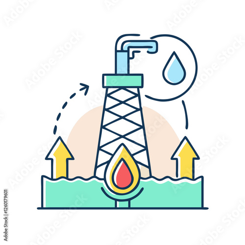 shale oil icon, shale oil vector illustration-simple illustration of shale oil, perfect for shale oil logos and icons