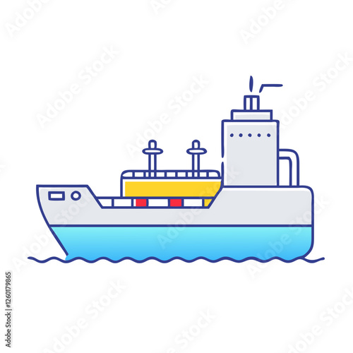 tanker ship icon, tanker ship vector illustration-simple illustration of tanker ship, perfect for tanker ship logos and icons