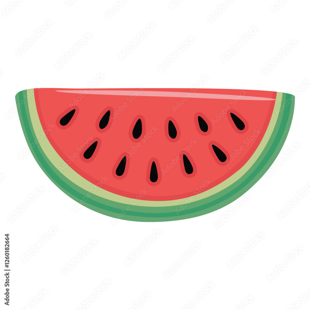 Vector illustration of cute watermelon Vector illustration of cute watermelon