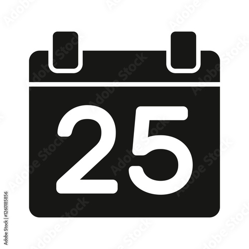 Grab this icon of christmas calendar, christmas day vector in trendy design