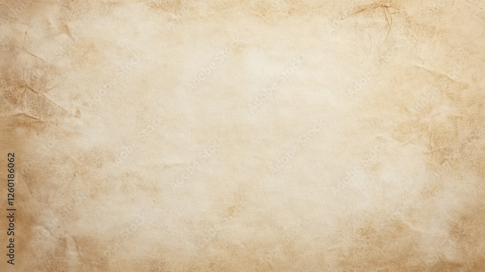 Obraz premium Overhead View of Blank Parchment Texture with Muted Color Palette, Clean Canvas for Text or Graphics, Featuring Subtle Texture and Soft Lighting for Depth