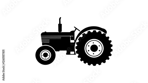 tractor isolated on white background