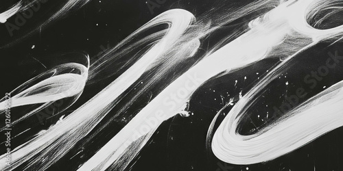 Texture of a white wall featuring chalk drawings and vibrant grunge markings