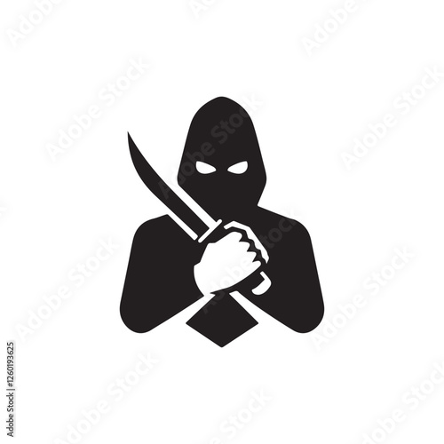 Stealth assassin holding a knife
