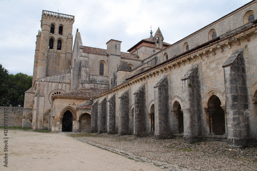 medieval church of santa maria la real de las huelgas monastery in burgos in spain medieval church of santa maria la real de las huelgas monastery in burgos in spain