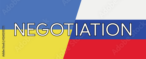 Concept of international negotiations Ukraine and Russia