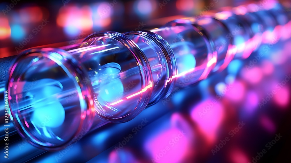 Futuristic energy tubes glowing, abstract background. Science concept Futuristic energy tubes glowing, abstract background. Science concept