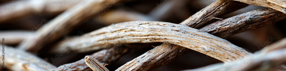 Close-up Photograph of Interwoven Dried Plant Stems Close-up Photograph of Interwoven Dried Plant Stems