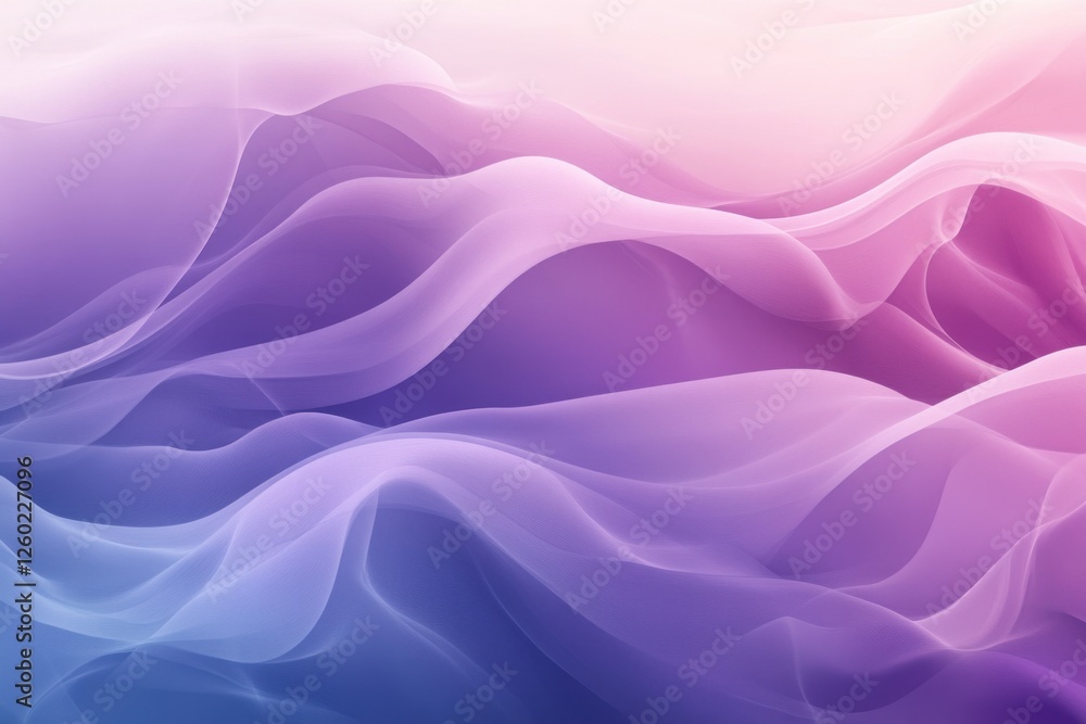 Obraz premium Abstract calming lavender gradient background with gentle light transitions. Featuring lavender gradients, ideal for relaxing and soothing applications.