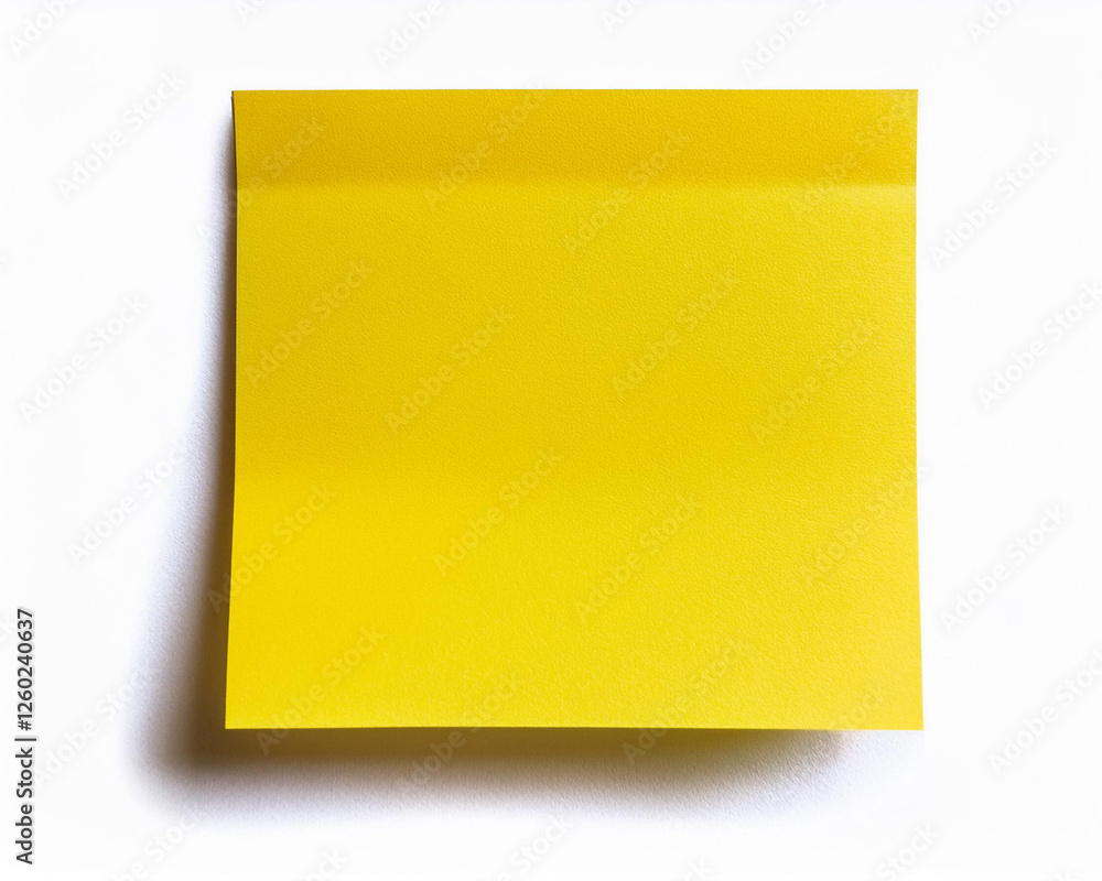 a blank yellow sticky note. Ideal for office, commercial, and educational ideas a blank yellow sticky note. Ideal for office, commercial, and educational ideas