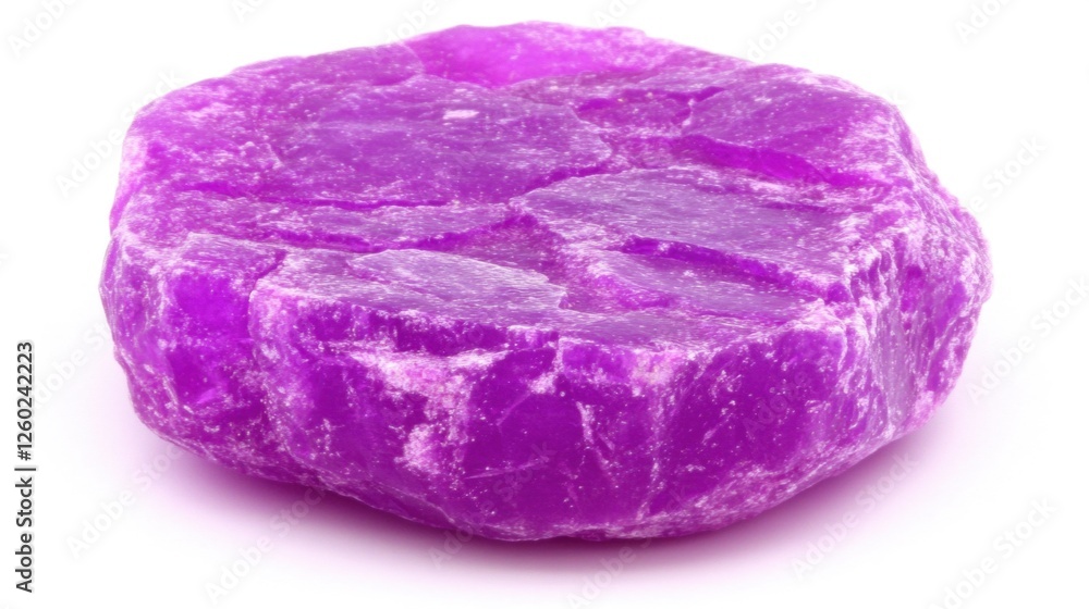 Close-Up View of a Natural Amethyst Gemstone with Rich Purple Color and Unique Crystal Structure Close-Up View of a Natural Amethyst Gemstone with Rich Purple Color and Unique Crystal Structure