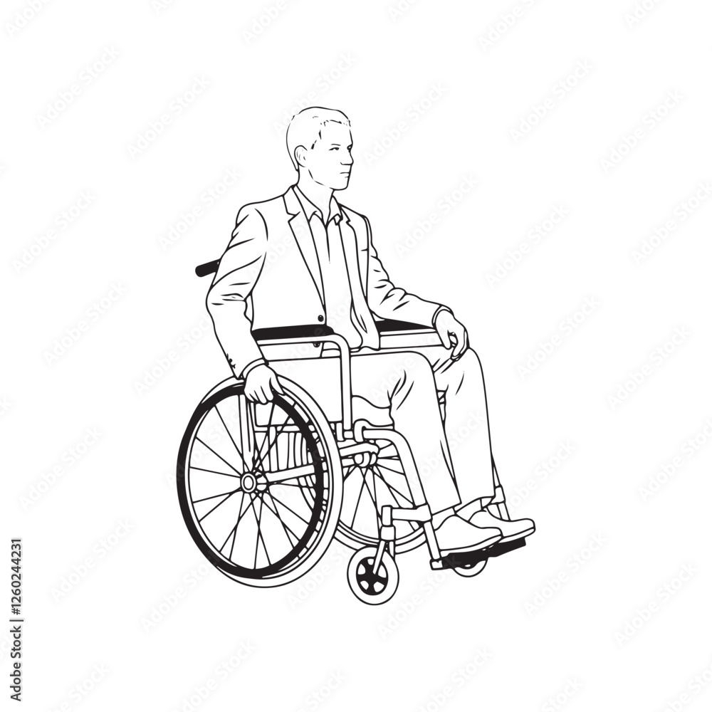 Wheelchair Silhouette of Man - Digital Line Art of Seated Person - Wheelchair Man Vector - Wheelchair Man Doodle - Wheelchair Illustration - Man in Wheelchair Line Art
Wheelchair Silhouette of Man - Digital Line Art of Seated Person - Wheelchair Man Vector - Wheelchair Man Doodle - Wheelchair Illustration - Man in Wheelchair Line Art