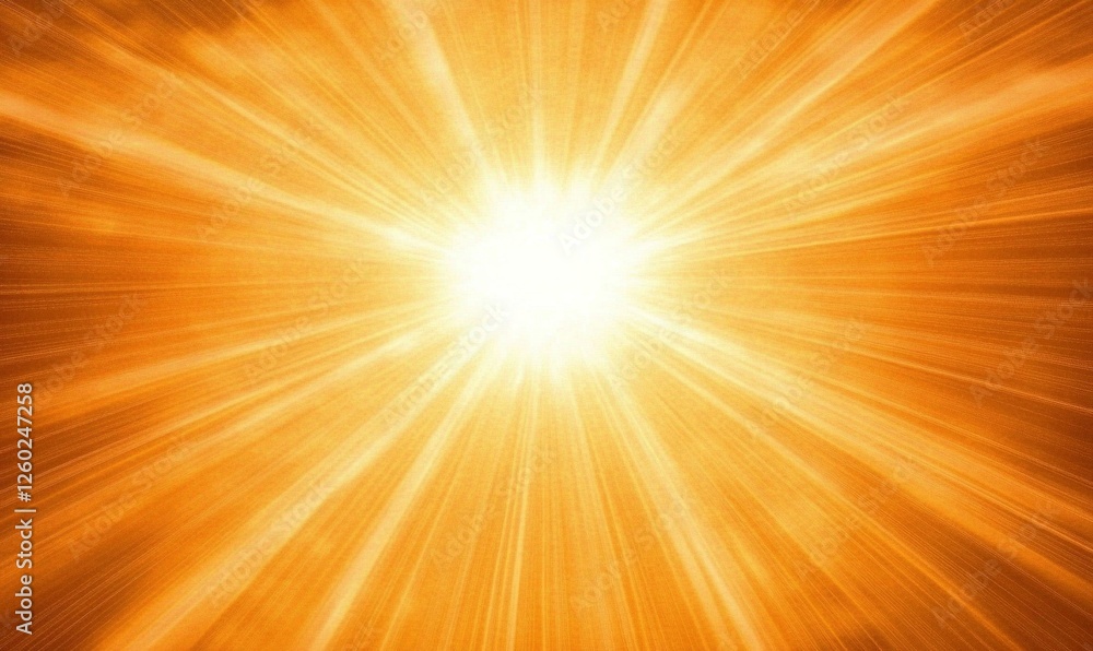 Fototapeta premium Bright orange light burst background for design projects, presentations, or websites