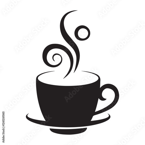 Coffee Cup Silhouette Vector look